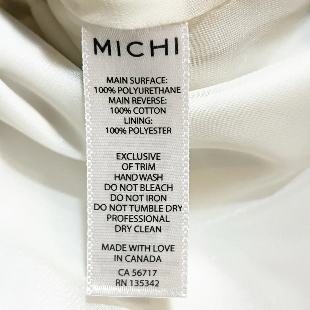 MICHI ARES GLOSS HIGH COLLAR UTILITY JACKET. LUXURY PERFORMANCE ATHLETIC WEAR. - Picture 16 of 16
